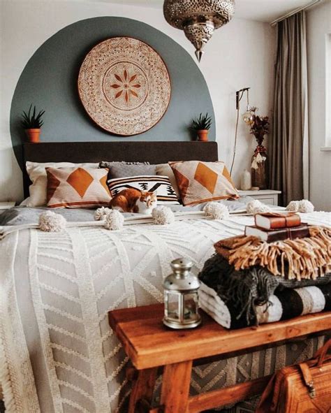 Get the look guest room — three birds renovations. Pin by Lillian Lokonobei on Bedroom inspo in 2020 | Warm home decor, Bohemian bedroom decor ...