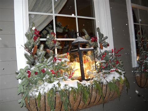 Check out our christmas window decorations selection for the very best in unique or custom, handmade pieces from our home décor shops. Christmas Window Box.... | Chistmas | Pinterest