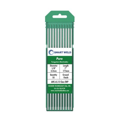 10 Pack WP Pure Green TIG Welding Tungsten Electrode 1 8