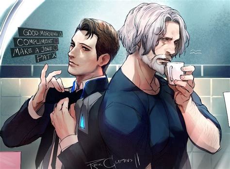 Detroit Become Human Connor And Hank By Rex Clypeus Детройт Фандом