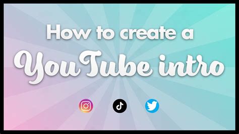 How To Make A Youtube Intro In Keynote Youtube