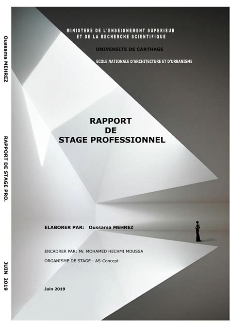 Exemple De Rapport De Stage Architecture Pdf Rapport