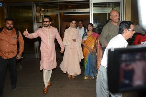 Ranveer Singh With His Wife Deepika Padukone Was Spotted At International Airport Andheri In