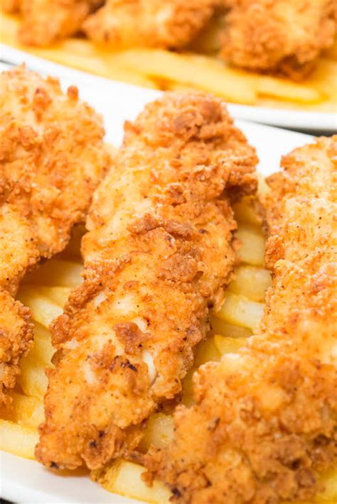 Fry chicken tenders in three batches for 2 minutes on each side. Buttermilk Chicken Tenders Recipe | Chicken tender recipes ...