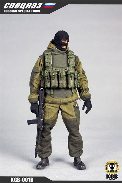 Russian Special Force Sets Type B Kgb Hobby Machinegun Ghost Soldiers Small Soldiers