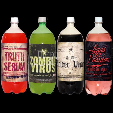 2 Liter soda Bottle Label Template Fresh Printable Halloween Labels for 2 Liter Bottles - Festiv ...