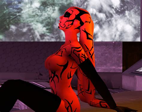 Rule 34 3d Alien Alien Girl Breasts Darth Talon Legs Up Nude Red Skin