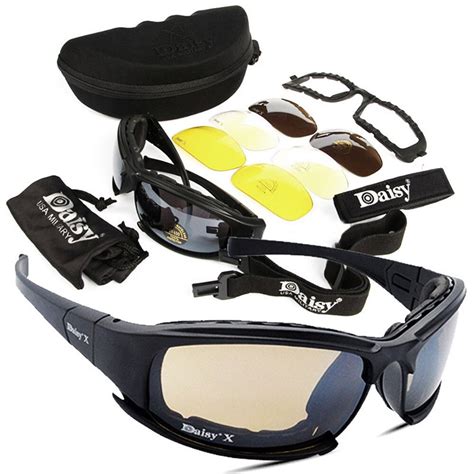 4 lens kit army goggles military sunglasses men s outdoor sports war game tactic male sun