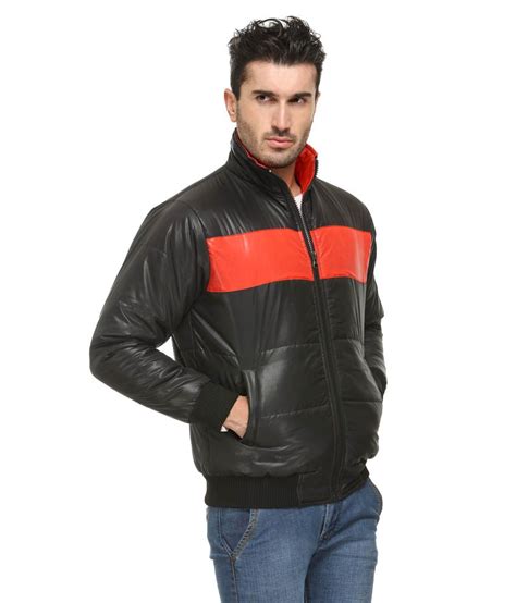 Tsx Combo Of Black Full Sleeves Quilted And Bomber Jacket With Polo T