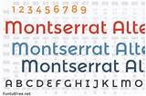 Pictures of Montserrat Font License