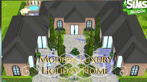 Before i bought the sims, i actually had a house plan design program and would use the houseplans to play around with building things. THE SIMS MOBILE • HOUSE BUILD • MODERN LUXURY HOLIDAY HOME - YouTube