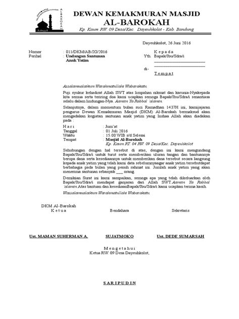 Smp negeri 7 kebumen alamat : Contoh Surat Undangan Resmi Remaja Masjid