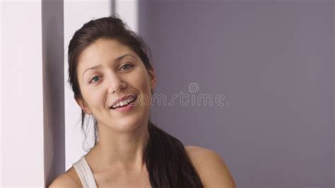 Beautiful Girl Shows Thumbs Up Then Down Stock Footage Video Of Girl