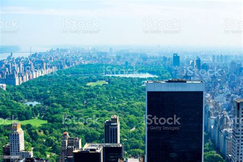 Aerial View Of Central Park Manhattan New York City Stock Photo
