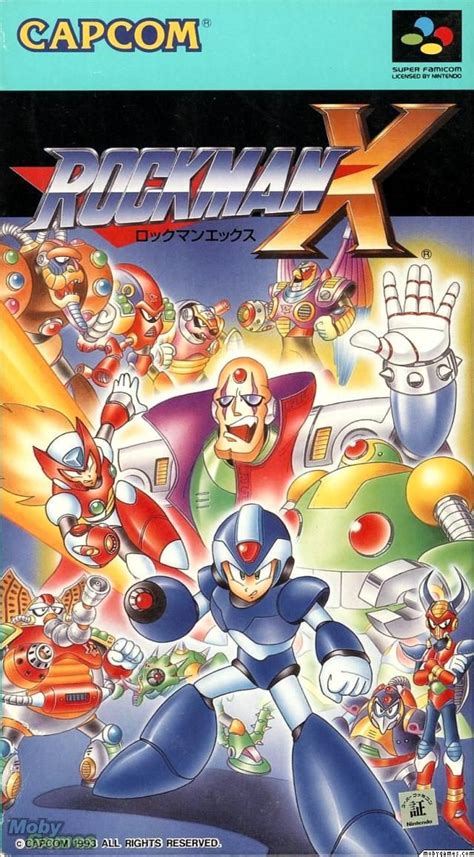 Mega Man X 1993 Snes Box Cover Art Mobygames Mega Man Classic