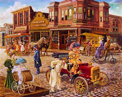 Main Street By Lee Dubin ~ Old West Town Puzzle Prints Pinterest