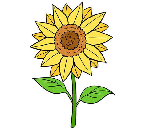 Aesthetic Sunflower Drawing Easy Largest Wallpaper Portal