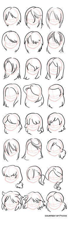 How To Draw Hairstyles Straight Hair How To Draw People Drawing Hair