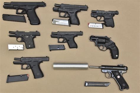 Eight Firearms Seized In Organized Crime Investigation