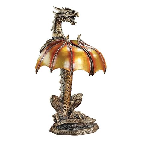 Design Toscano 165 In Dragon Table Lamp Light Cl5559 Dragon Table
