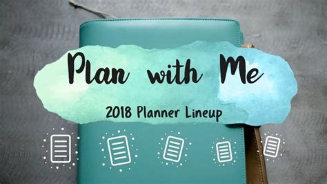 My Plan With Me 2018 Planner Lineup Video Is Now Live Watch For A