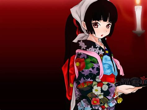 free download enma ai ai shoujo hell girl enma horror creepy anime yukata darkness