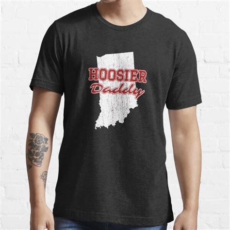 Hoosier Daddy Indiana State Pride T Shirt For Sale By Jlaw75