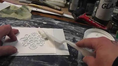 Make Your Own Embossing Plate From Stencil Youtube
