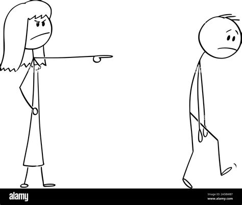 Angry Stick Figure Woman