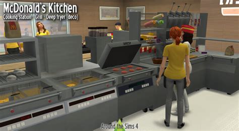 McDonalds Kitchen At Around The Sims Lana CC Finds