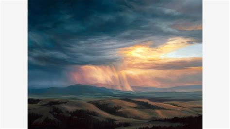 Oil Painting Thunderstorm Clouds Youtube