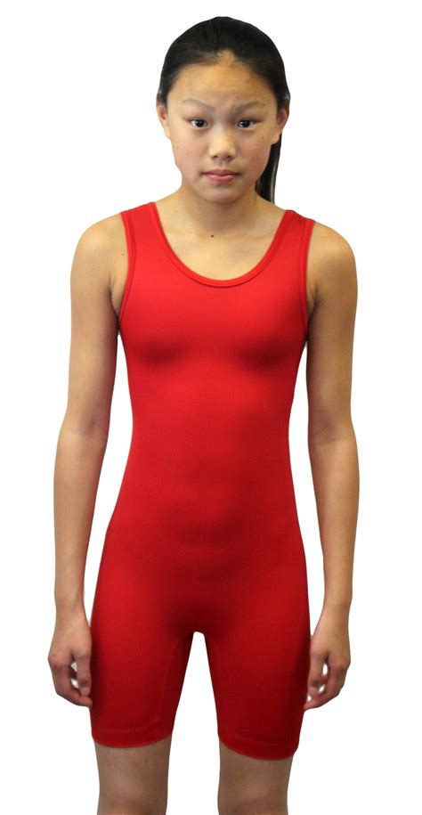 Adoretex Womens Solid Modified Wrestling Singlet Unitard Swimsuit