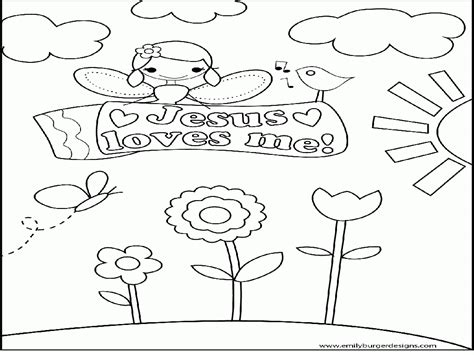 Jesus Loves Me Coloring Pages Printables - Coloring Home