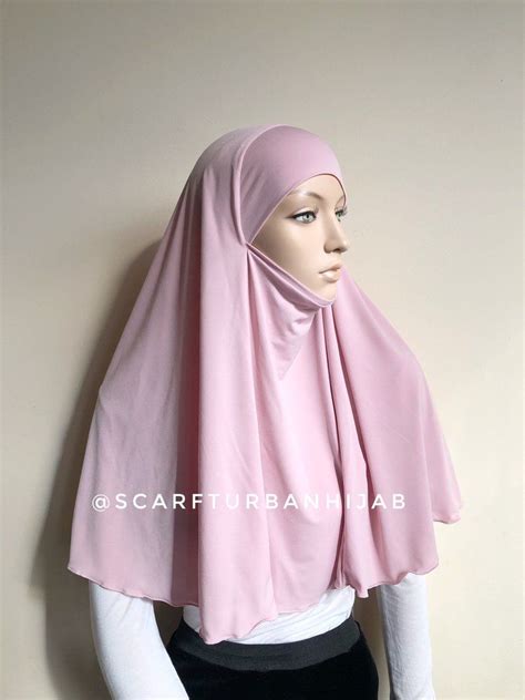 transformer blush pink hijab niqab ready to wear traditional etsy pink hijab hijab hijab niqab