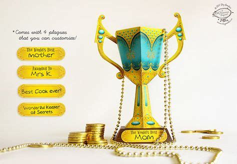 DIY Trophy Cup: Physical Papercraft Kit (With images) | Diy printables