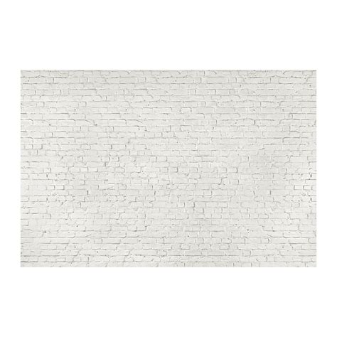 Distressed brick wall mural comes on 6 panels and measures 7 feet 10 inches x 9 feet 10 inches when assembled. Distressed White Brick - 1 Wall Murals - Touch of Modern