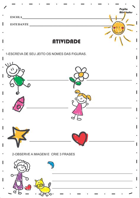 Atividades De Formação De Frases Para Alfabetização