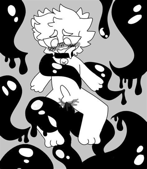Rule 34 Bell Collar Black And White Blush Erection Katzgreed Male Male Only Non Con Tentacle