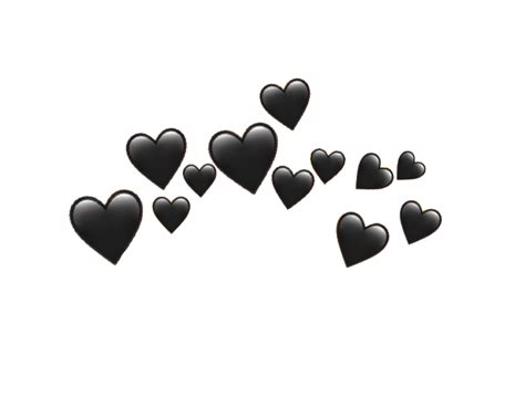 Download Black Heart Emoji Png Png Gif Base Black Heart Emoji White Heart Emoji Broken Heart Emoji
