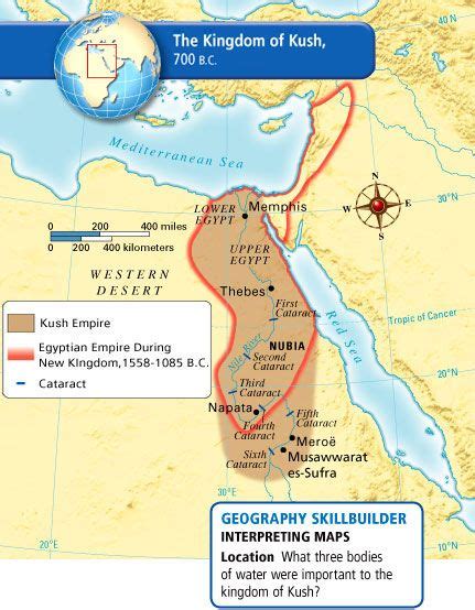 Kingdom Of Kush In 700 Bc Africa Map Map Ancient Maps