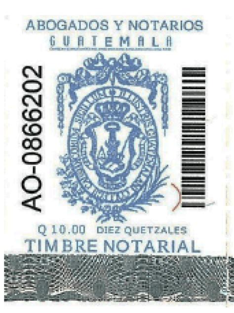 Timbres Notariales Y Timbres Fiscales Guatemala 2021