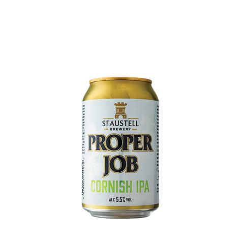 Buy 24 Proper Job cans online from St Austell Brewery
