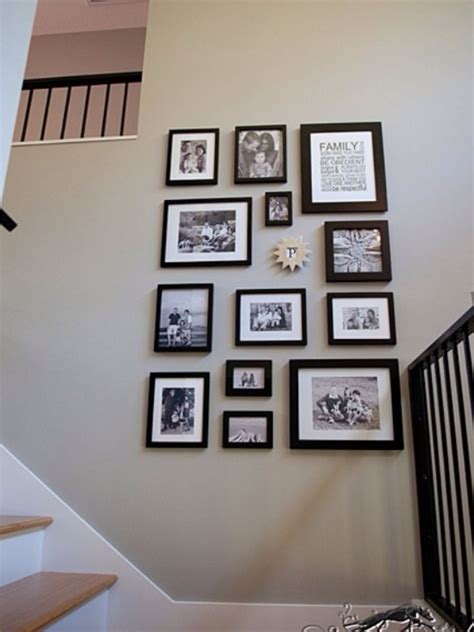 Pin by Sharon Payton on gallery wal | Family photo wall, Photo wall design, Photo arrangements ...