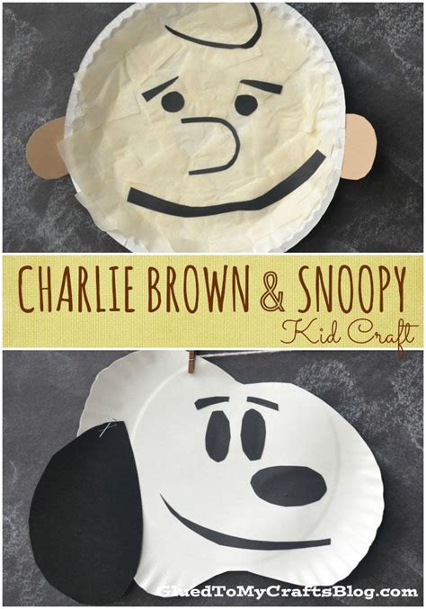 Paper Plate Charlie Brown And Snoopy Snoopy Kids Charlie Brown