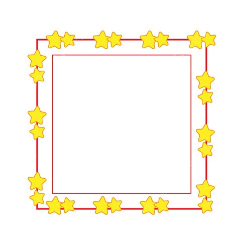 Five Points Vector Png Images Yellow Five Pointed Star Border Yellow
