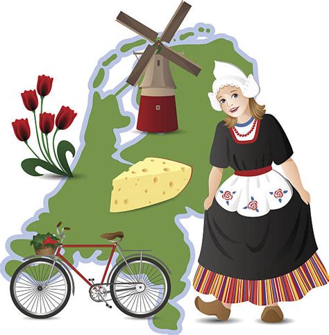 140 Traditional Dutch Girl Stock Illustrations Royalty Free Vector
