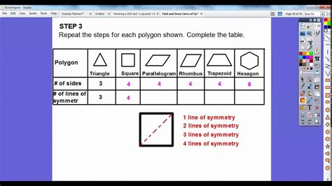 Find And Draw Lines Of Symmetry Lesson 106 Youtube