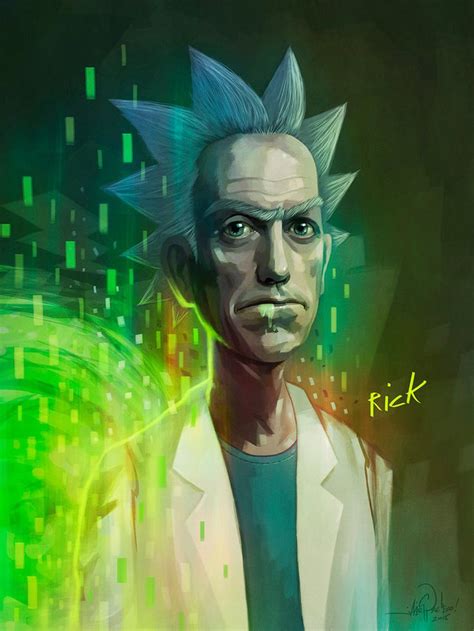 Rick Sanchez Rick And Morty Art By Javiergpacheco