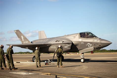 It will replace a wide range of aging fighter and strike aircraft currently in the inventories of the u.s. An F-35B Lightning II jet lands, refuels and takes off for ...
