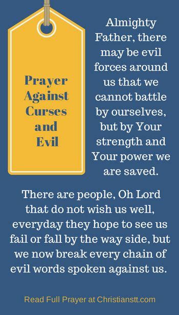 Prayer To Remove Evil From My Home